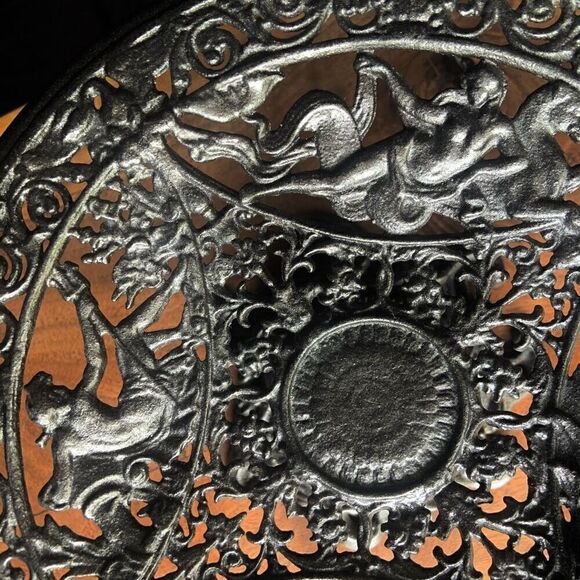 ROBERT EMIG 1930s Greek Mythology Cast Iron Pedestal Dish - Picture 1 of 6
